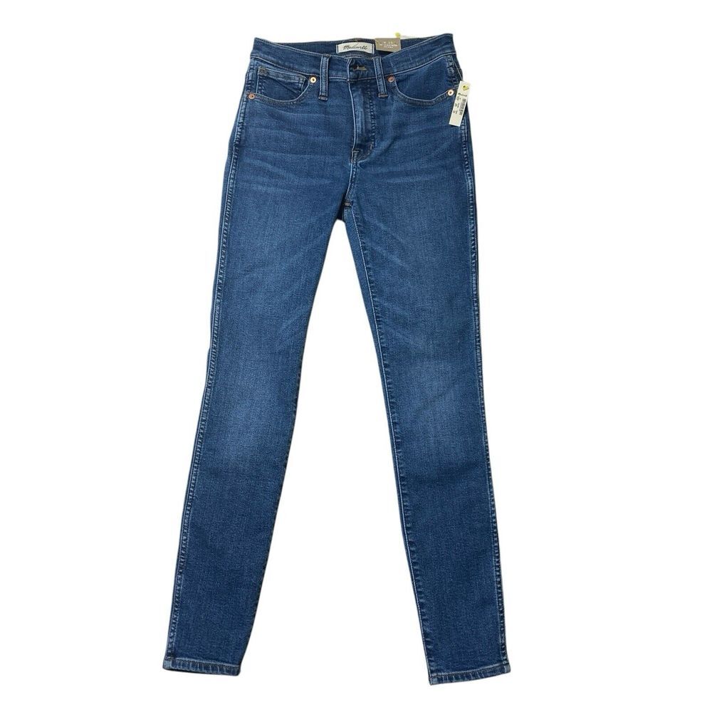 NWT Madewell 25x28 High Rise 10" Skinny Jeans Denim Tencel Cotton Blend MA616